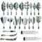 Art Cake Tools, 22 PCS 3D Gelatin Jelly Tools Includes 20 PCS Gelatin Tools and 2 PCS 10ml Syringe Pudding Pastry Nozzles for Cake Decoration, Jelly Cake making